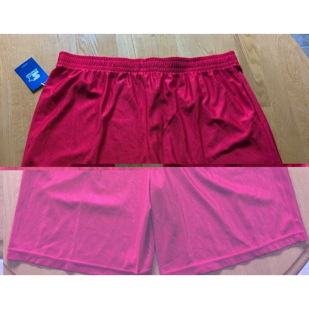 NWT Starter Dri-FIT Dazzle Men's Red Mesh Athletic Shorts Size XL Drawstring